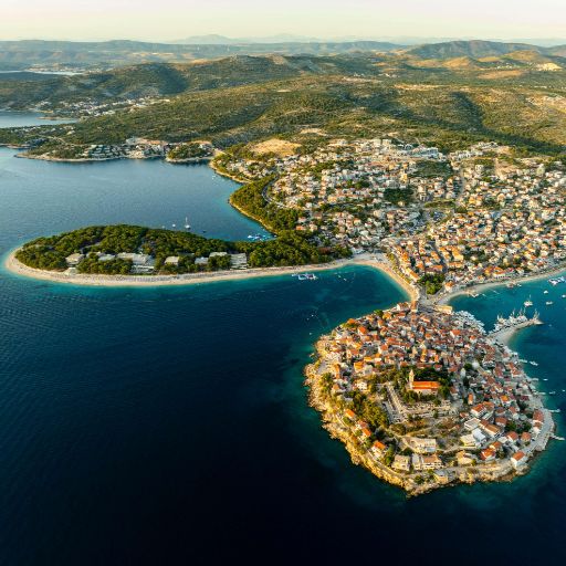 Primošten coastline, Croatia